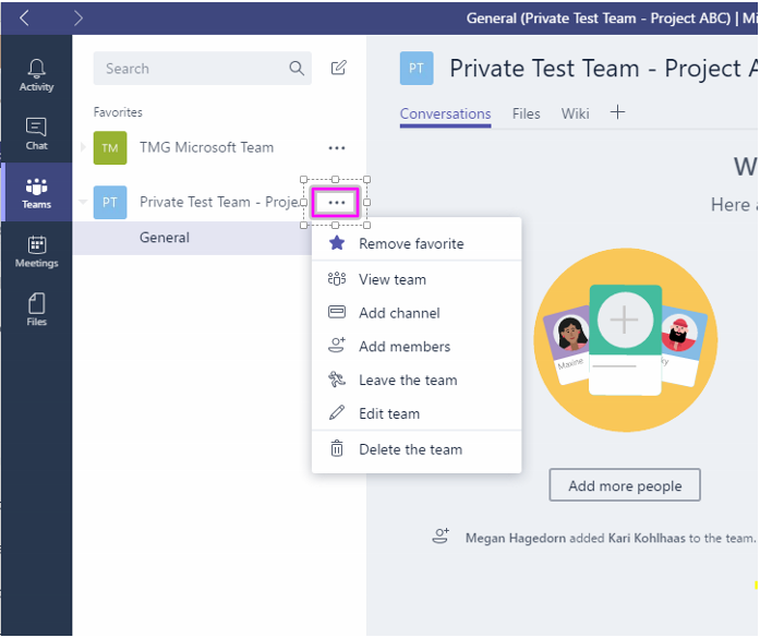 Create Team In Microsoft Teams