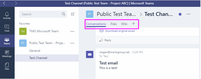 Microsoft Teams - Create and Manage Tabs | The Marks Group | Small ...
