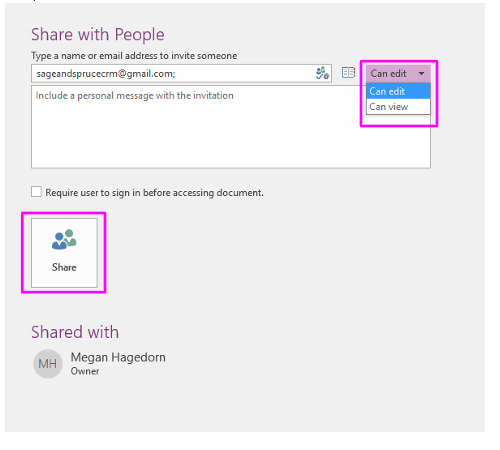Show authors in a shared notebook in OneNote for Windows