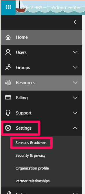 Microsoft 365 admin center