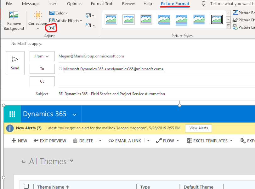 Office 365: Sending Screenshots? Compress Images in Emails with Outlook -  The Marks Group | Small Business Consulting | CRM Consultancy