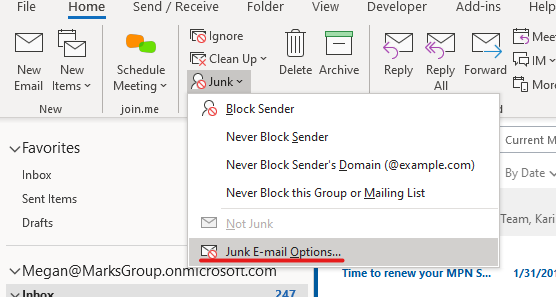 Office 365: Automatically Add People you Email to 