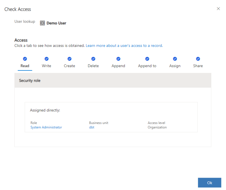 Dynamics 365: New Feature - Check Access - The Marks Group | Small ...