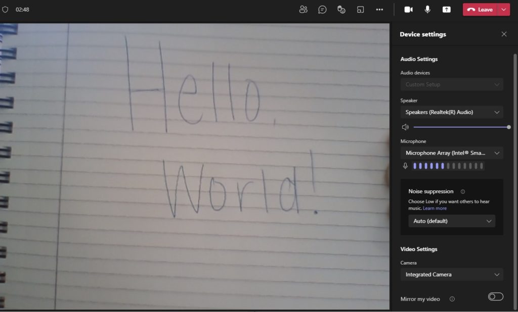 Microsoft Teams Mirror Your Video The Marks Group Small Business