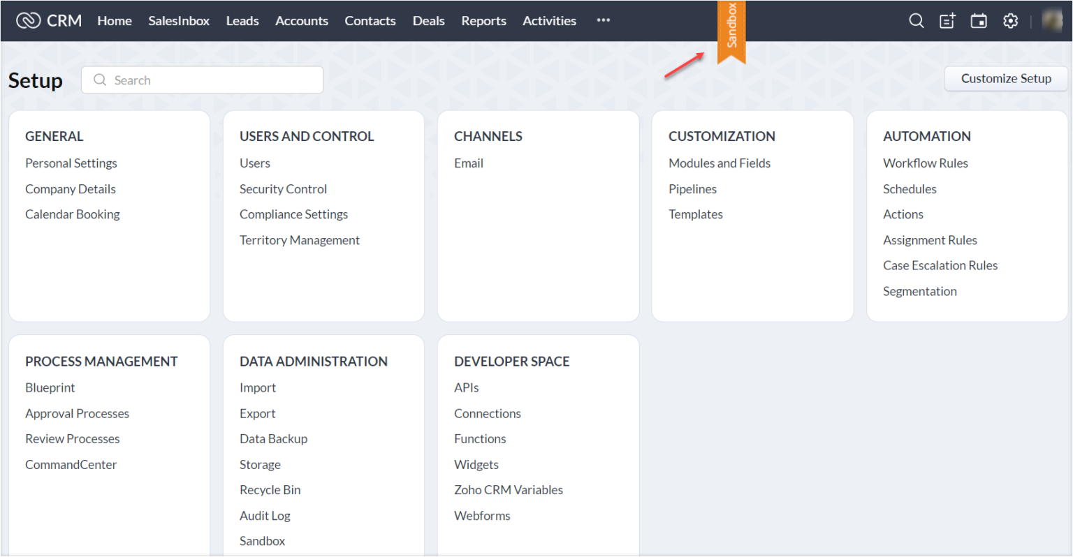 Zoho CRM Sandbox Test Your Changes First! The Marks Group Small